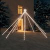 Christmas Tree Lights Indoor Outdoor 576 LEDs Cold White12 ft