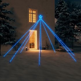 Christmas Tree Lights Indoor Outdoor 576 LEDs Blue12 ft