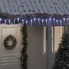 Christmas Icicle Lights 100 pcs Cold White Acrylic