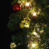 Christmas Garland Decorated with Baubles and LED Lights 393.7"