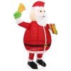 Decorative Christmas Santa Claus Figure LED Luxury Fabric 6 ft