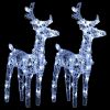 Reindeers & Sleigh Christmas Decoration 240 LEDs Acrylic