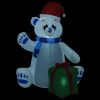 Christmas Inflatable Polar Bear LED Indoor and Outdoor 8 ft