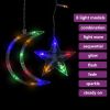 Star and Moon Fairy Lights Remote Control 138 LED Colorful