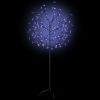 Christmas Tree 120 LEDs Blue Light Cherry Blossom 5 ft