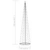 Christmas Cone Tree Cold White 136 LEDs Decoration 2x8 ft