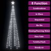 Christmas Cone Tree Cold White 136 LEDs Decoration 2x8 ft