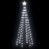 Christmas Cone Tree Cold White 100 LEDs Decoration 2x6 ft