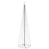 Christmas Cone Tree Cold White 136 LEDs Decoration 2x8 ft