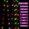 LED Curtain Fairy Lights 9.8'x9.8' 300 LED Colorful 8 Function