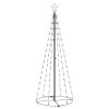 Christmas Cone Tree Cold White 100 LEDs Decoration 2x6 ft