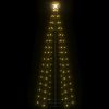 Christmas Cone Tree Warm White 100 LEDs Decoration 2x6 ft