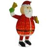 Decorative Christmas Santa Claus Figure LED Luxury Fabric 6 ft