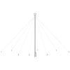Christmas Tree Lights Indoor Outdoor 576 LEDs Warm White12 ft