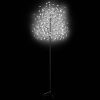 Christmas Tree 220 LEDs Cold White Light Cherry Blossom 7 ft