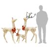 Reindeer Family Christmas Decoration Gold 201 LEDs