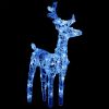 Christmas Reindeers 2 pcs Blue 80 LEDs Acrylic