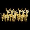 Reindeers & Sleigh Christmas Decoration 320 LEDs Acrylic