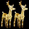 Reindeers & Sleigh Christmas Decoration 320 LEDs Acrylic