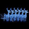 Reindeers & Sleigh Christmas Decoration 320 LEDs Acrylic