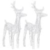 Reindeers & Sleigh Christmas Decoration 320 LEDs Acrylic