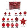 Christmas Ornaments Openwork Painted Christmas Ball Gift Box Set Christmas Tree Decoration Pendant